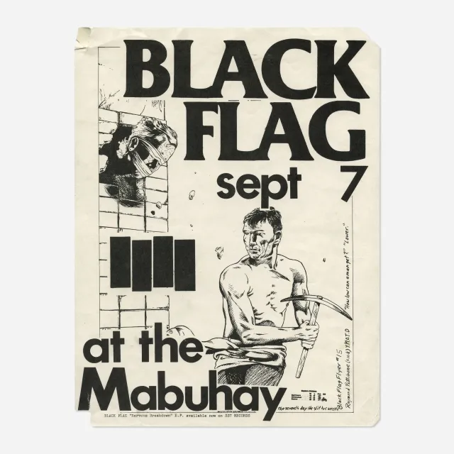 Raymond Pettibon, Black Flag at the Mabuhay (1981)